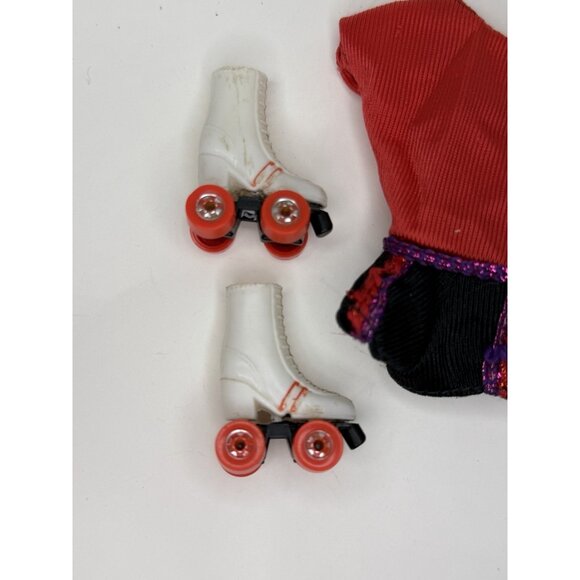 Vintage 1980 Roller Skating Barbie #1880 Outfit Romper Jacket & Skates HTF - Picture 3 of 8